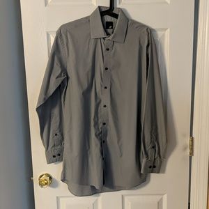 Gray Dress Shirt J Ferrari Medium